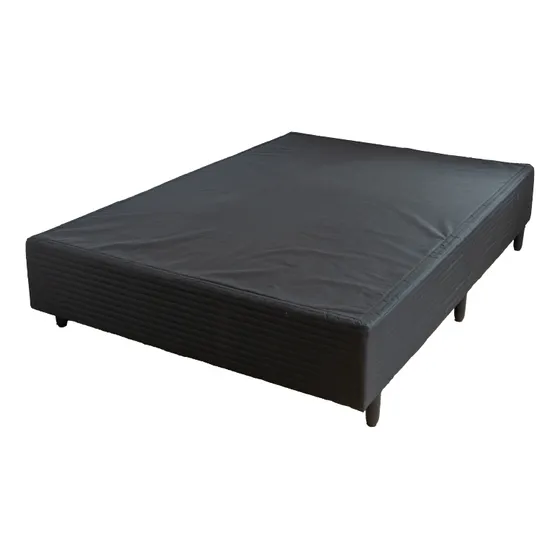 Box Base Cama Sommier 2 Plazas Somier Dormitorio Color Negro Ltc