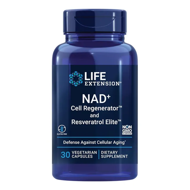 Nad+ Regenerador Celular + Resveratrol Elite Life Extension Sin Sabor