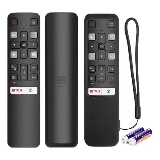 Control Para Tcl Smart Tv Andorid Rc802v + Funda + Pila