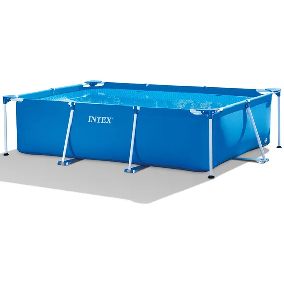 Piscina Retangular Desmontável Metal 1.662 Litros Intex 