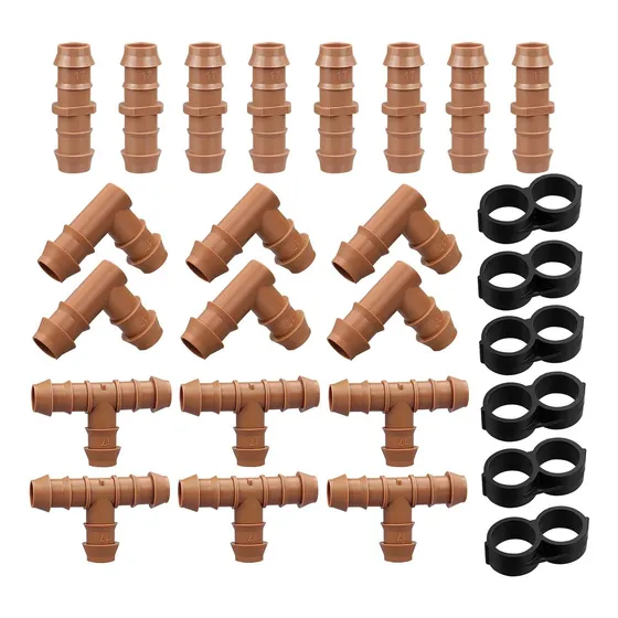 Kit Accesorio Riego Para Tubo  Id Juego Repuesto Codo