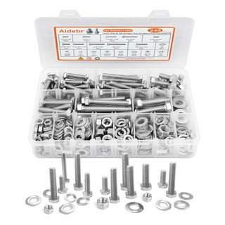 Kit Surtido De Tuercas Y Tornillos Con Cabeza Hexagonal Aide Kit Surtido De Tuercas Y Tornillos Con Cabeza Hexagonal Aide