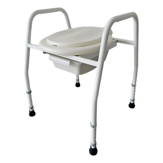 Silla Eleva Inodoro Portatil Altura Regulable Con Bacinilla