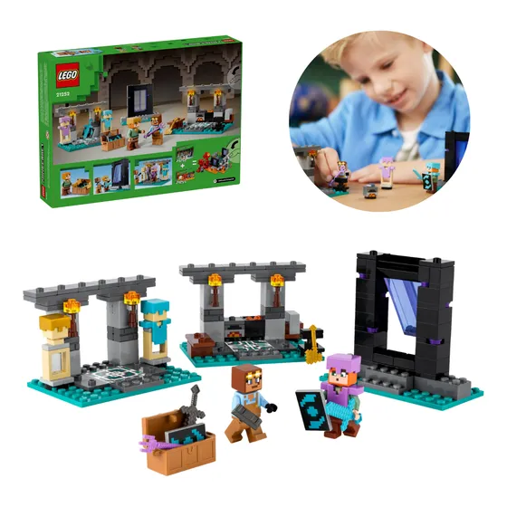 Lego Minecraft Blocos De Montar O Arsenal Portal Do Nether