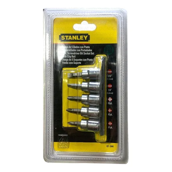 Juego Puntas Destornillador 5 Piezas Mando 3/8puLG