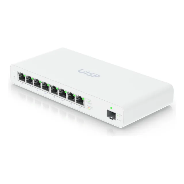 Switch Poe Pasivo 27v 8 Puertos, Micropop, Ubiquiti Uisp-s