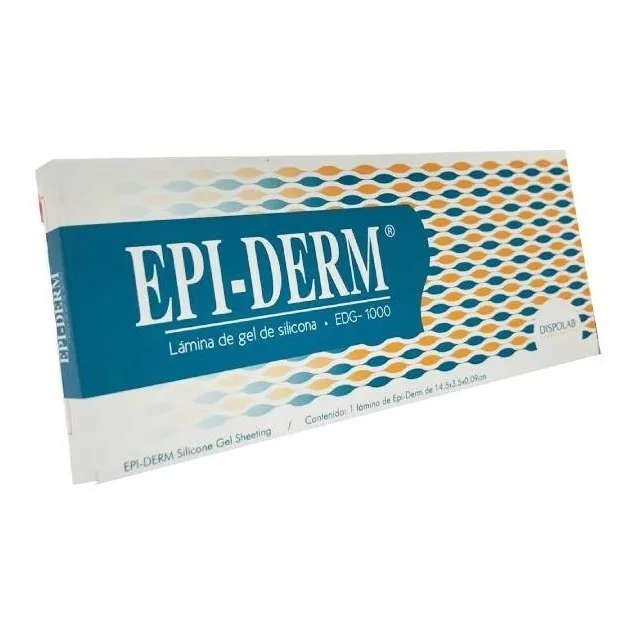 Epi-derm 1000 (14.5 X 3.5 Cm) Lamina De Silicona Cicatrices