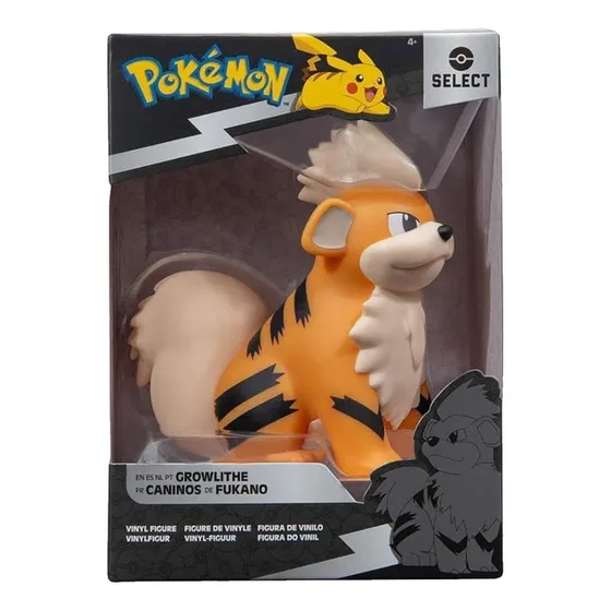 Figura Pokémon Vinilo Growlithe De 10 Cm