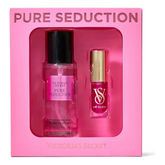 Set De Regalo Splash + Labial Victoria´s Secret Pure Seduction Mist & Kiss
