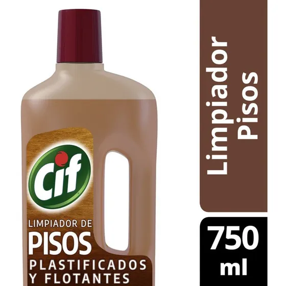Limpiador Cif Pisos Plastificados Flotantes Botella X 750 Ml