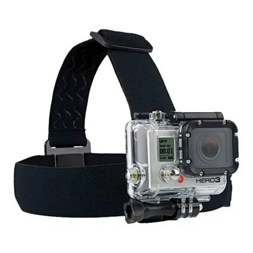 Arnés De Montaje En Cabeza Para Cámaras De Acción Gopro Negro