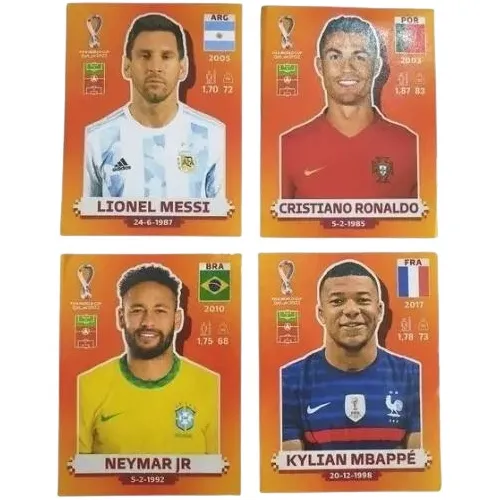 Set 4 Figuras Panini Qatar 2022