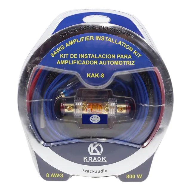 Kit De Instalación Para Amplificador Calibre 8 Krack Kak-8