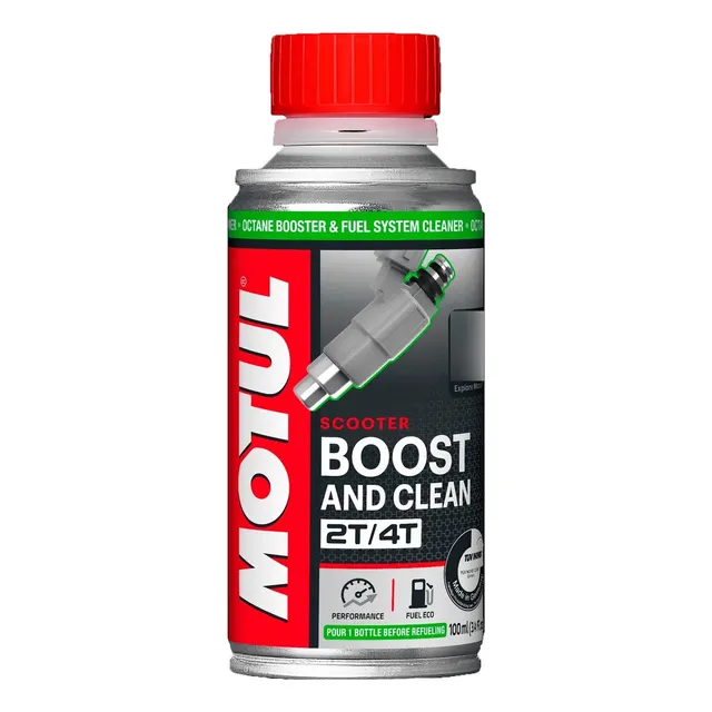 Aumentador De Octanaje Motul Para Motos Boost And Clean Moto