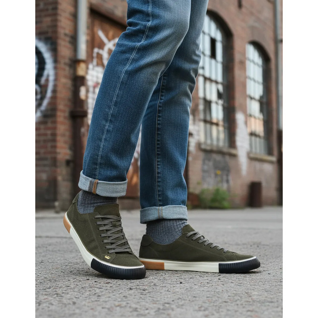 Tenis Street Camurca Triple Sole Masc Forest/preto/latex Lisa 41 Br