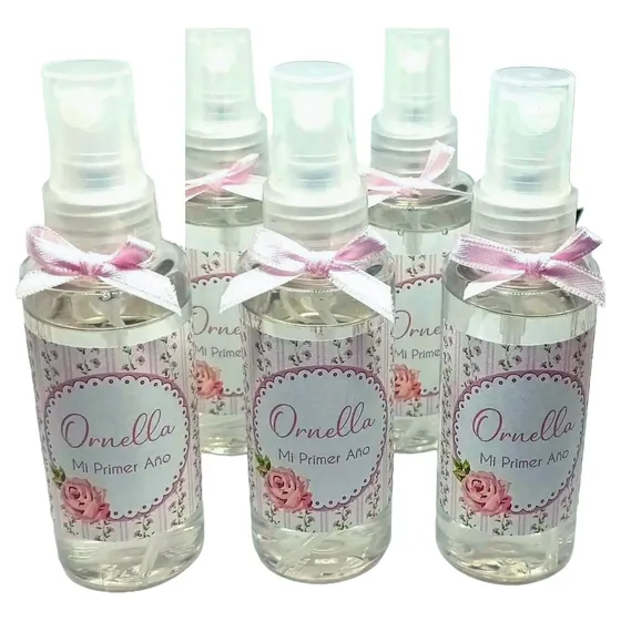 Souvenirs 10 Perfumes Para Ropa 60ml Personalizados C/ Dije
