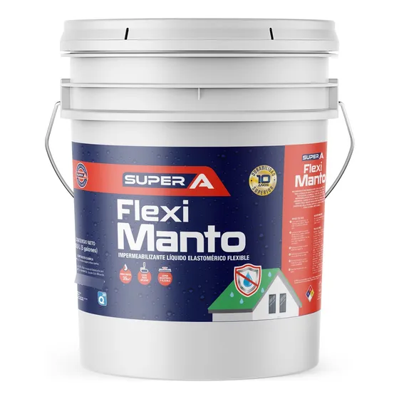 Impermeabilizante Fleximanto Super A Color Gris Y Blanco Cte