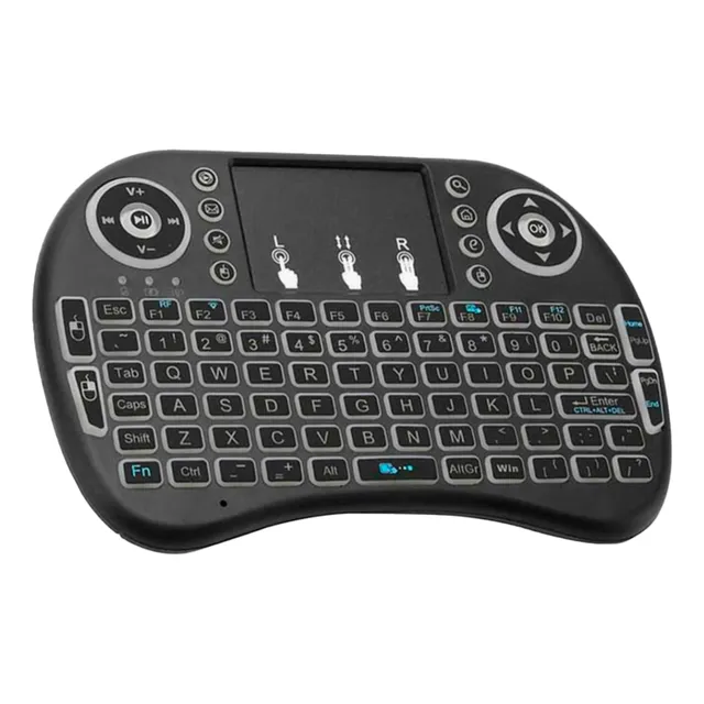 Mini Teclado Backlit Wifi Para Smart Tv Box Tv Ps3