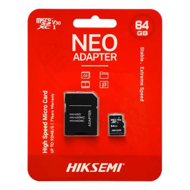 Memoria Micro Sd C/adaptador Clase 10 64gb Hiksemi
