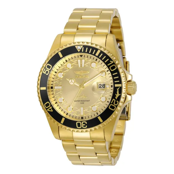 Reloj Invicta Mens Pro Diver Quartz Gold 30025 Oro
