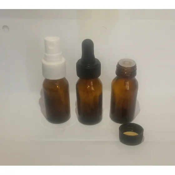 Goteros 15cc Vidrio Ambar