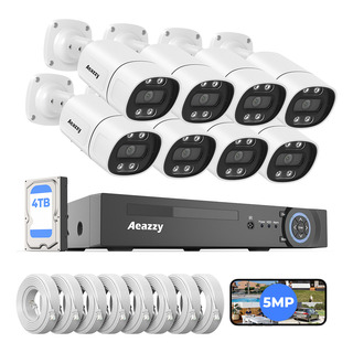 Poe Kit 8 Cámaras De Seguridad Videovigilancia 5mp Audio 4tb Poe Kit 8 Cámaras De Seguridad Videovigilancia 5mp Audio 4tb
