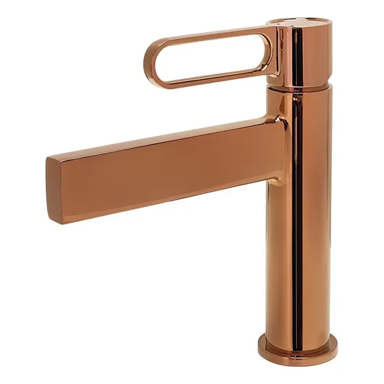 Griferia Lavamanos Prestige Rose Gold Fundicion Pacifico Fp