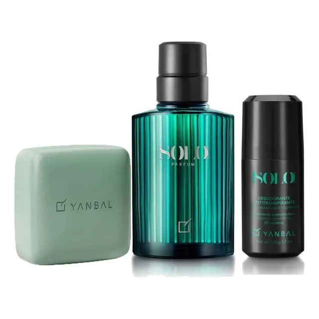 Solo Perfume Hombre 80ml + Roll On + Jabón Yanbal