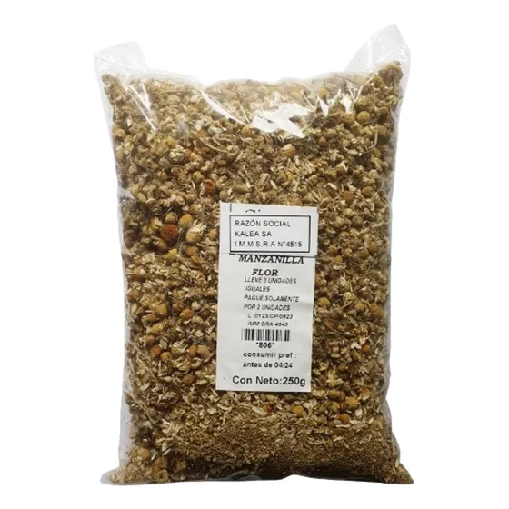 Manzanilla Flor 250g Lleve 3 X 2 Precio X Unidad