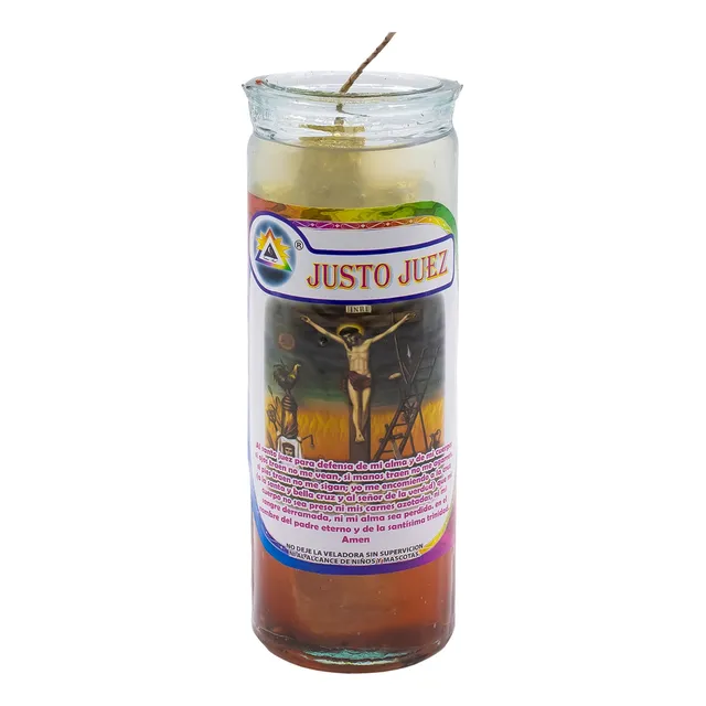 Veladora Esoterica Justo Juez Gel Preparada Problemas Legale