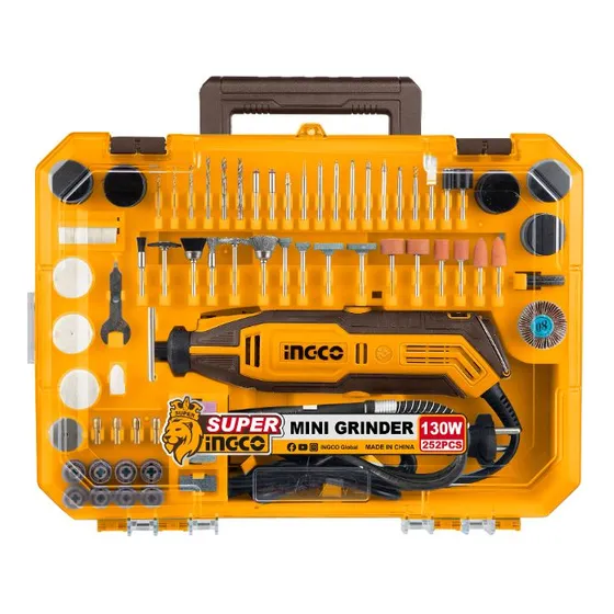 Mini Torno 130w En Valija C 252 Accesorios Ingco Mg133281
