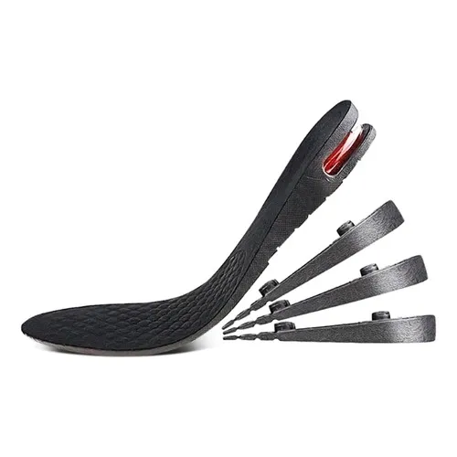 Plantilla De Altura Estatura 3-7cm Con Cojín De Aire Zapatos Tamaño De La Plantilla Ajustable 225mm-270mm