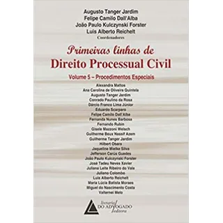 Primeiras Linhas De Dto.proc.civil-vol.05-01ed/20, De Jardim; Dall Alba; Forster; Reichelt., Vol. Direito Processual Civil. Livraria Do Advogado Editora, Capa Mole Em PortuguĂȘs, 20 Primeiras Linhas De Dto.proc.civil-vol.05-01ed/20, De Jardim; Dall Alba; Forster; Reichelt., Vol. Direito Processual Civil. Livraria Do Advogado Editora, Capa Mole Em PortuguĂȘs, 20