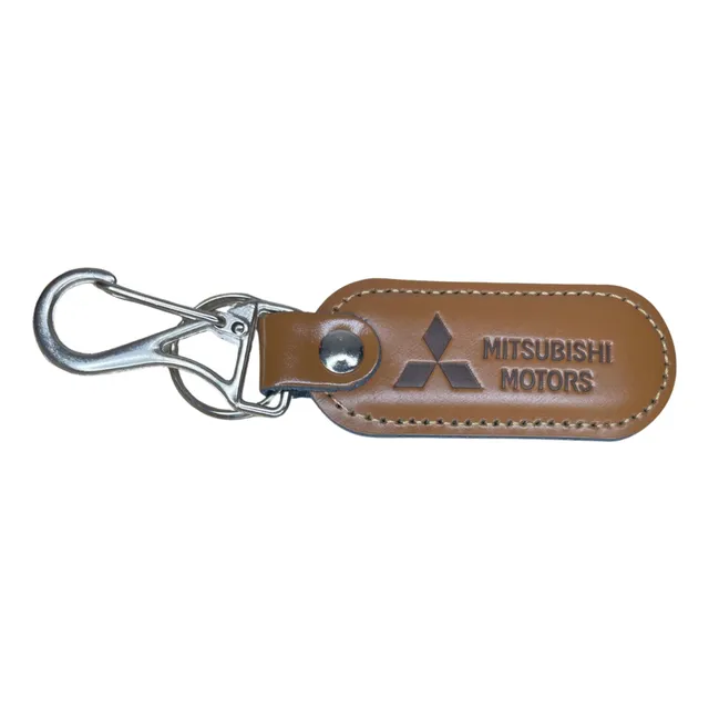 Llavero En Cuero Mitsubishi