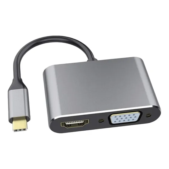 Hub Usb 3.0 Usb C Adaptador Para Macbook Hdmi Vga Carregador