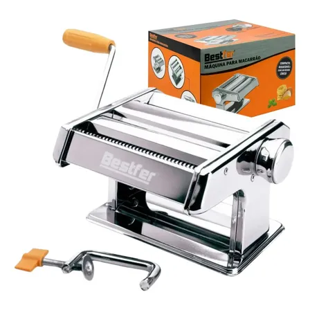 Cilindro P/ Massas Aço Inox Massa Caseira Talharim Macarrão Bestfer