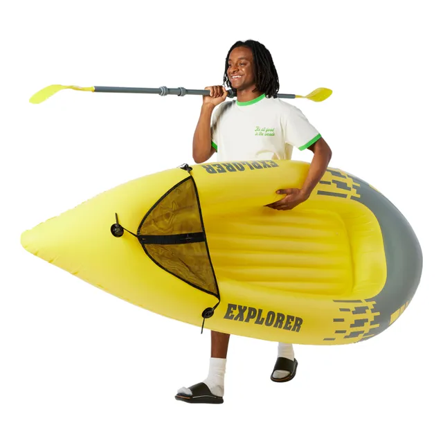 Kayak Inflable Reforzado Bote Explorer Seguro + Remo