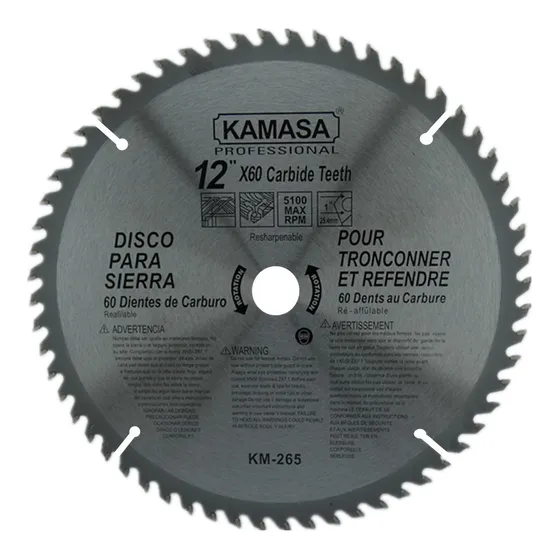 Disco De Sierra Circular 12 Pulgadas 60 Dientes Kamasa
