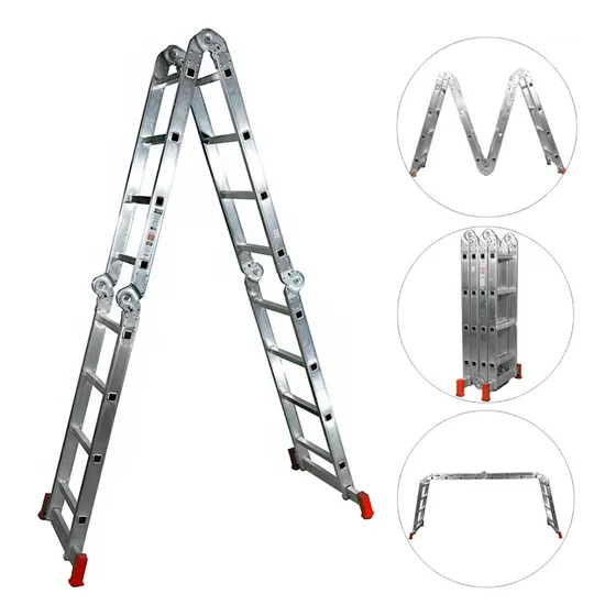 Escada Multifuncional De Aluminio 4x4 16d. 13 Em 1 Botafogo