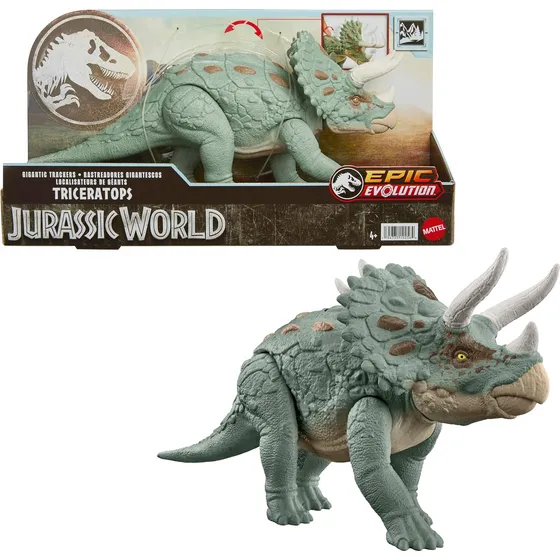 Figura De Tricerátops Gigante Con Cuernos Evolucionados