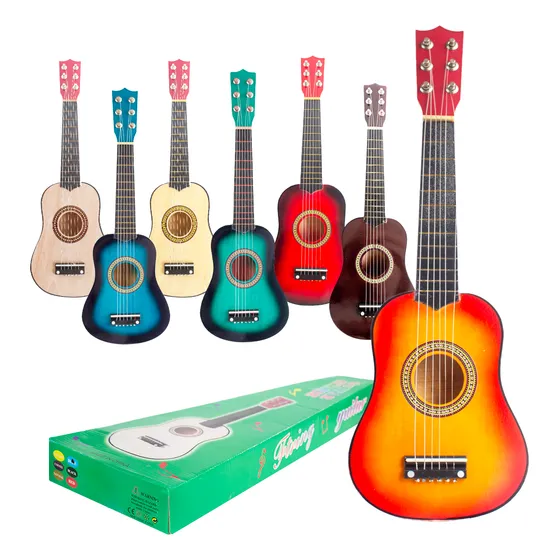 Guitarra Juguete Pequeña Ukulele Niños Con Cuerdas Juego