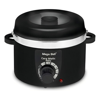 Panela Termocera Aquecedor Cera Prof. 150g Preta - Mega Bell Panela Termocera Aquecedor Cera Prof. 150g Preta - Mega Bell