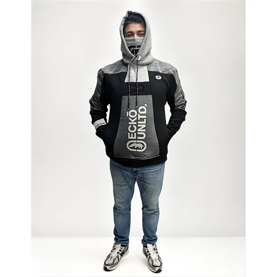 Moletom Ninja Ecko Unltd Cinza E Preto Coleçao 2025