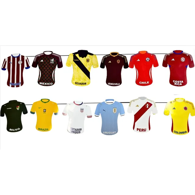 Banderin 3 Mts Camisetas Futbol Loca Copa America Venezuela