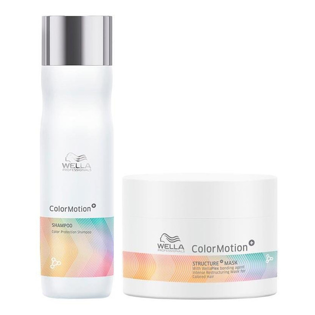 Kit Capilar Wella Pro Color Motion - Shampoo E Máscara 150ml Kit Capilar Wella Pro Color Motion - Shampoo E Máscara 150ml
