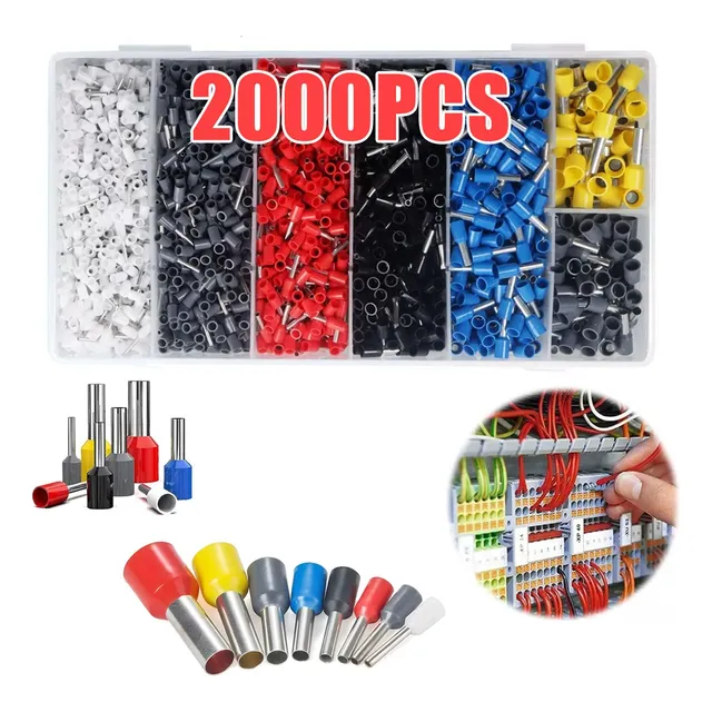 Terminales Aisladas Conectores Para Cable Eléctricos 2000pcs