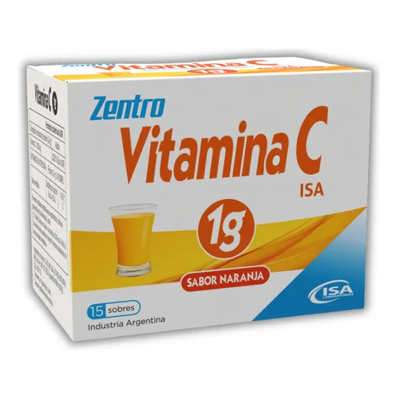 Suplemento Dietario Vitamina C 1g  Isa X 15 Sobres