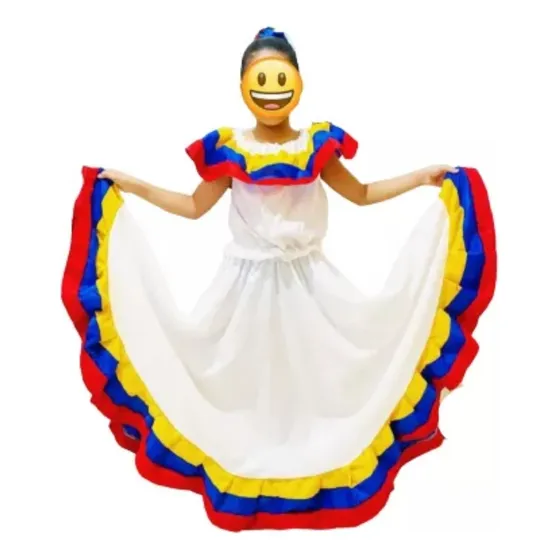 Trajes Típicos De Venezuela Tricolor Niña