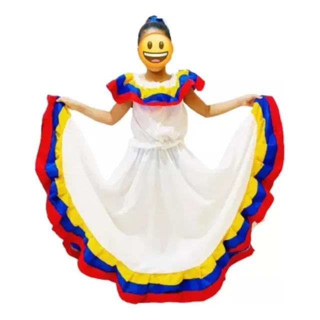 Trajes Típicos De Venezuela Tricolor Niña
