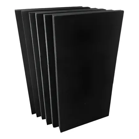 Painel Lã De Pet 1200 X 600 X 50mm - Densidade 35 Kg/m³ 6 Pç Preto